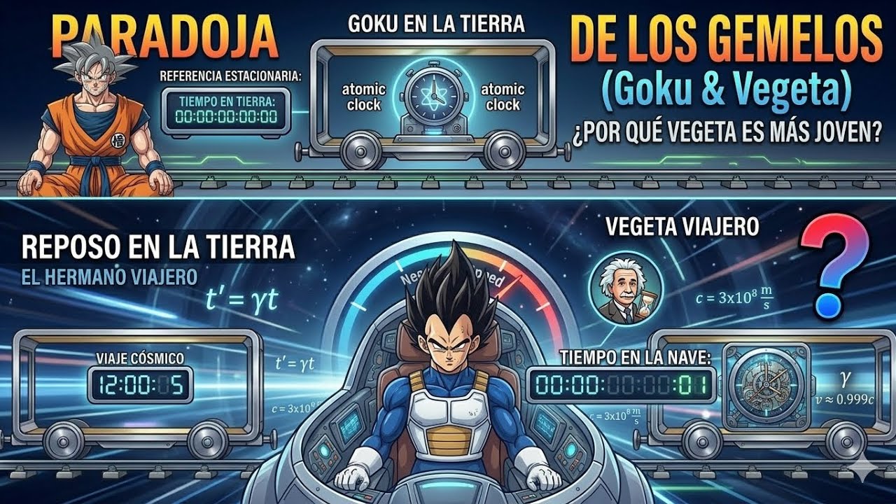 Problema RE: Paradoja de los gemelos (Edición Dragón Ball)