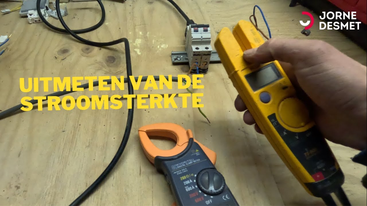 Hoe meet je de stroomsterkte uit in een elektrische installatie?