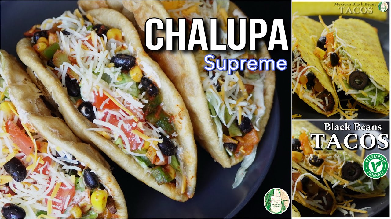 Protein rich Chalupa recipe || Make TACO Bell style Chalupa supreme and Tacos at Home ||