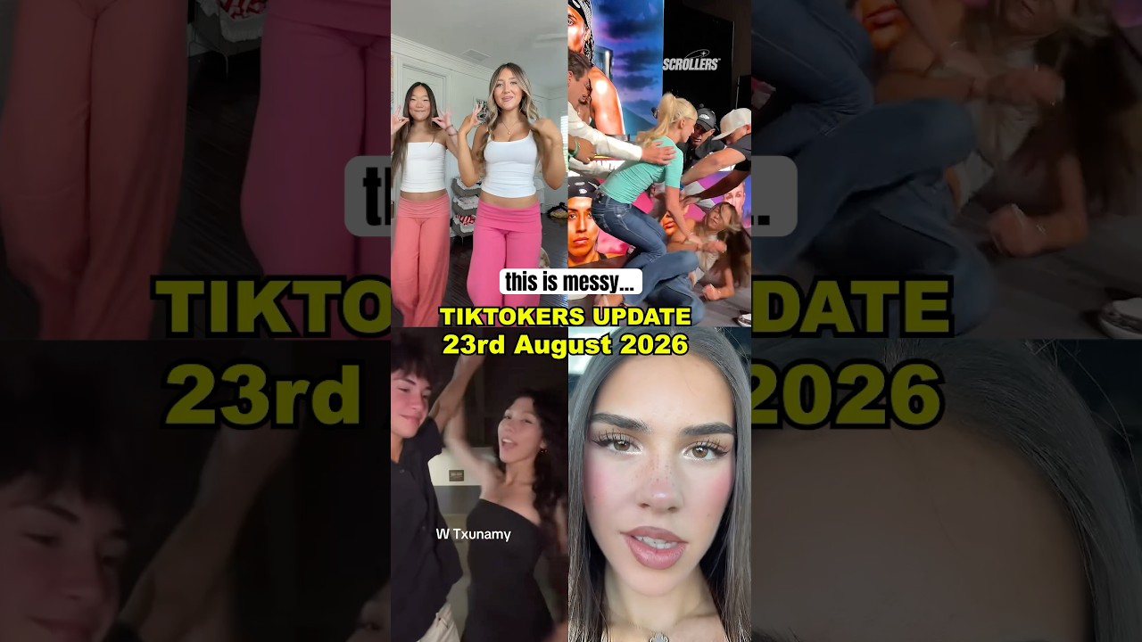 Свежие новости TikTok за 23 августа 2026 г. &mdash; Brooks и Txunamy, драка Natalie и Leah Halton #shorts