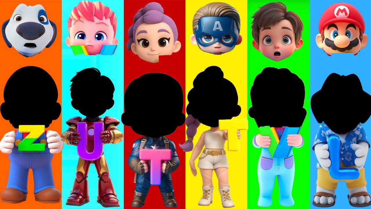 Wrong eyes👀 NEW EPISODES/ Bebefinn 🆚 Captain America 🆚 Super Mario - COFFIN DANSE Puzzle Wrong Heads