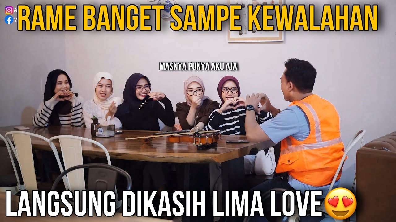 JADI REBUTAN❗️ABANG SAMPE KEWALAHAN LANGSUNG DIKASI LIMA LOVE😍