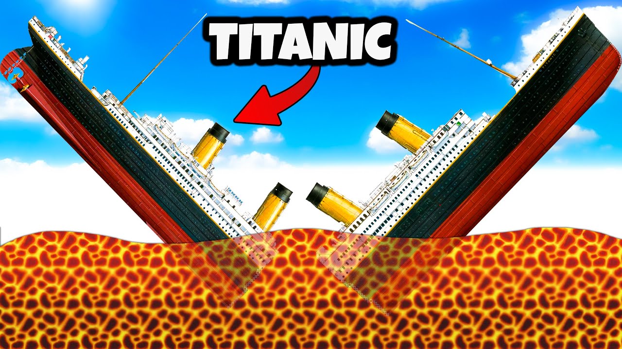 ❄️ KIEDY TITANIC PRÓBUJE PŁYWAĆ PO LAVIE!? | Floating Sandbox |
