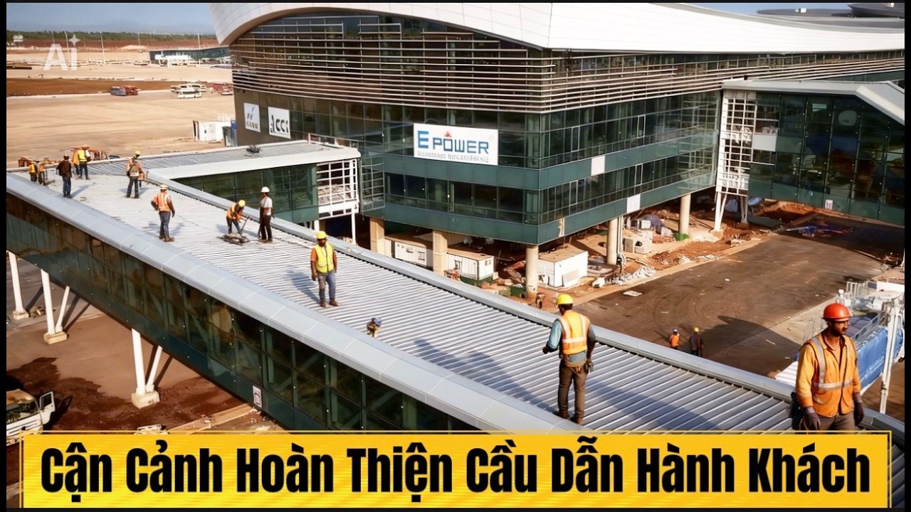CẬN CẢNH HOÀN THIỆN CẦU DẪN HÀNH KHÁCH RA TÀU BAY MỚI NHẤT.