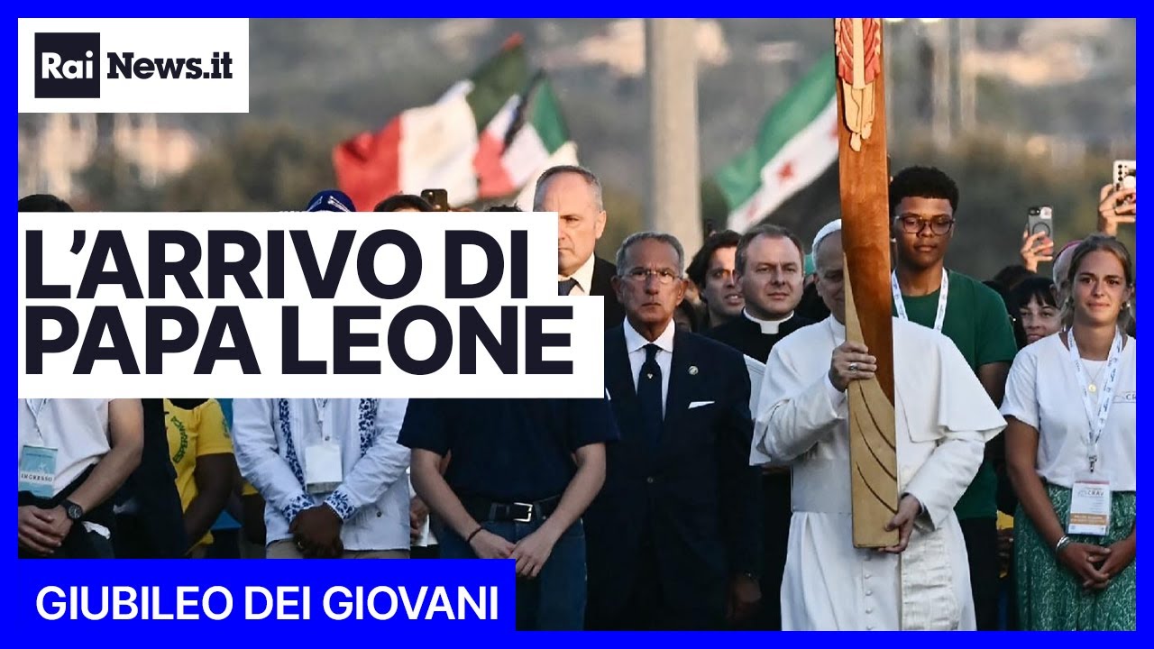 L'arrivo di Papa Leone XIV a Tor Vergata per il Giubileo dei Giovani