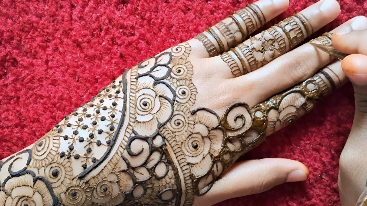 Beautiful Quick Stylish  Back Hand Mehndi Design | Easy Mehndi Design | Simple Mehndi Design
