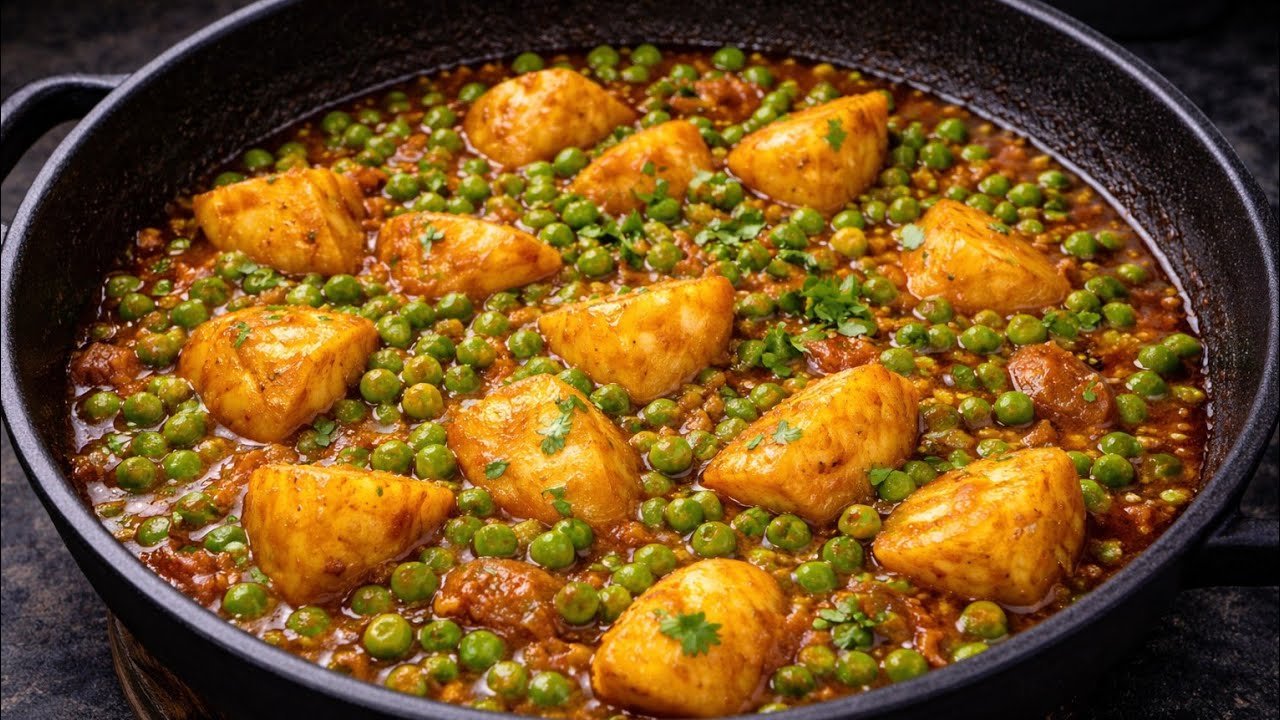 10 मिनट में लाजवाब मटर आलू की सब्ज़ी | 10 minute Quick & Tasty Aloo Matar Recipe