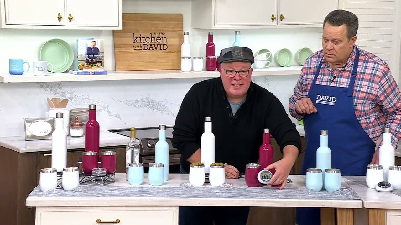 Primula 3 Piece Wine Set 25-oz Growler & (2) 12-oz Tumblers on QVC