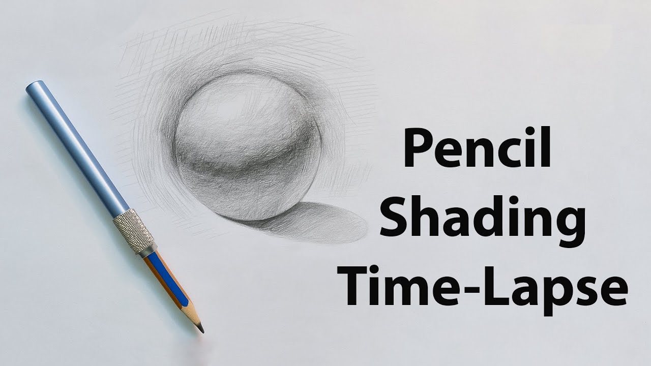 Satisfying Graphite Shading Time-Lapse | Realistic 3D Sphere Drawing