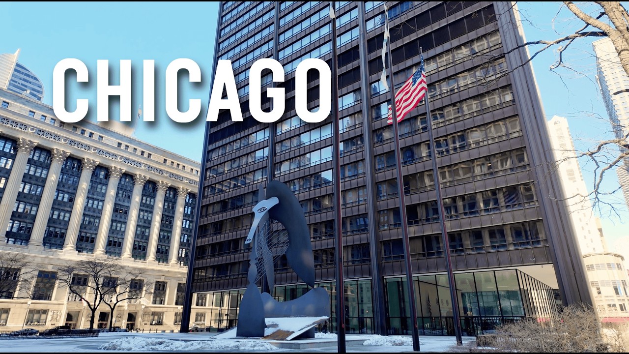 Chicago Financial District Walking Tour 🇺🇸 | Downtown Loop 4K