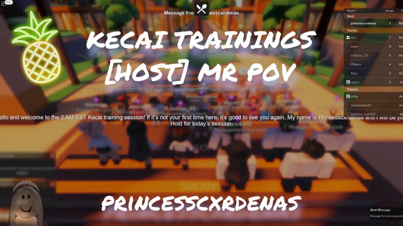 KECAI TRAININGS [HOST] MR POV | ROBLOX