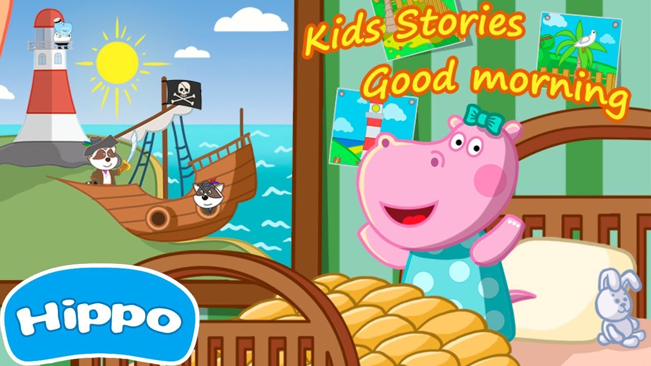 Hippo 🌼 Dzień dobry 🌼 Rodzina hipopotamów 🌼 Gry dla dzieci