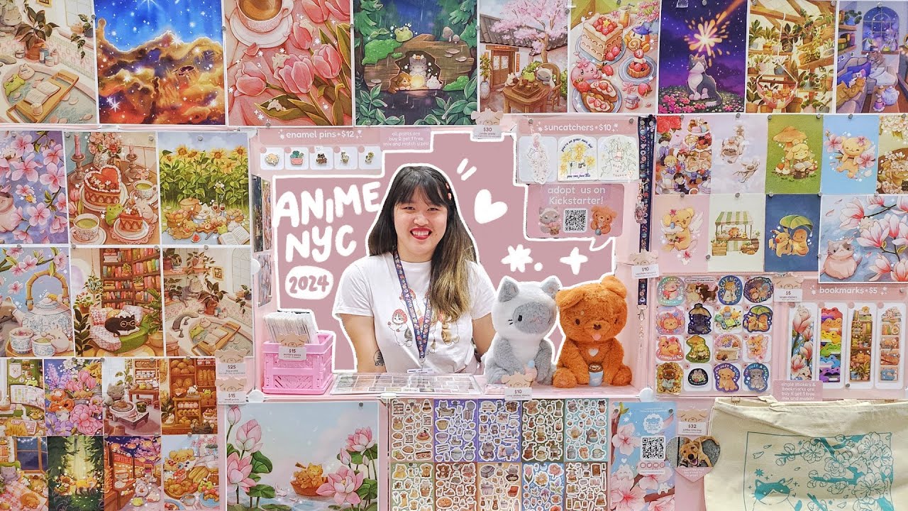 more attendees but less sales?! ♡ animenyc 2024 artist alley vlog