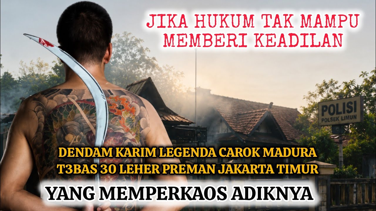 MENEBUS DENDAM SANG LEGENDA CAROK MADURA TEB4S 30 LEH3R PREMAN JAKTIM YANG MEMPERKOSA ADIKNYA