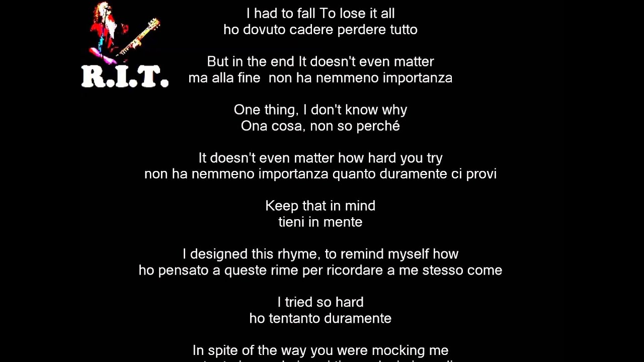 In The End - Linkin Park con testo e traduzione