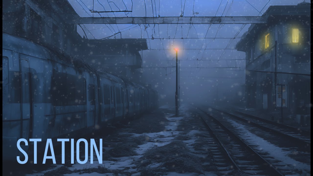 STATION - Abandoned Snowed-in Train Station - Evolving Ambient Soundscape