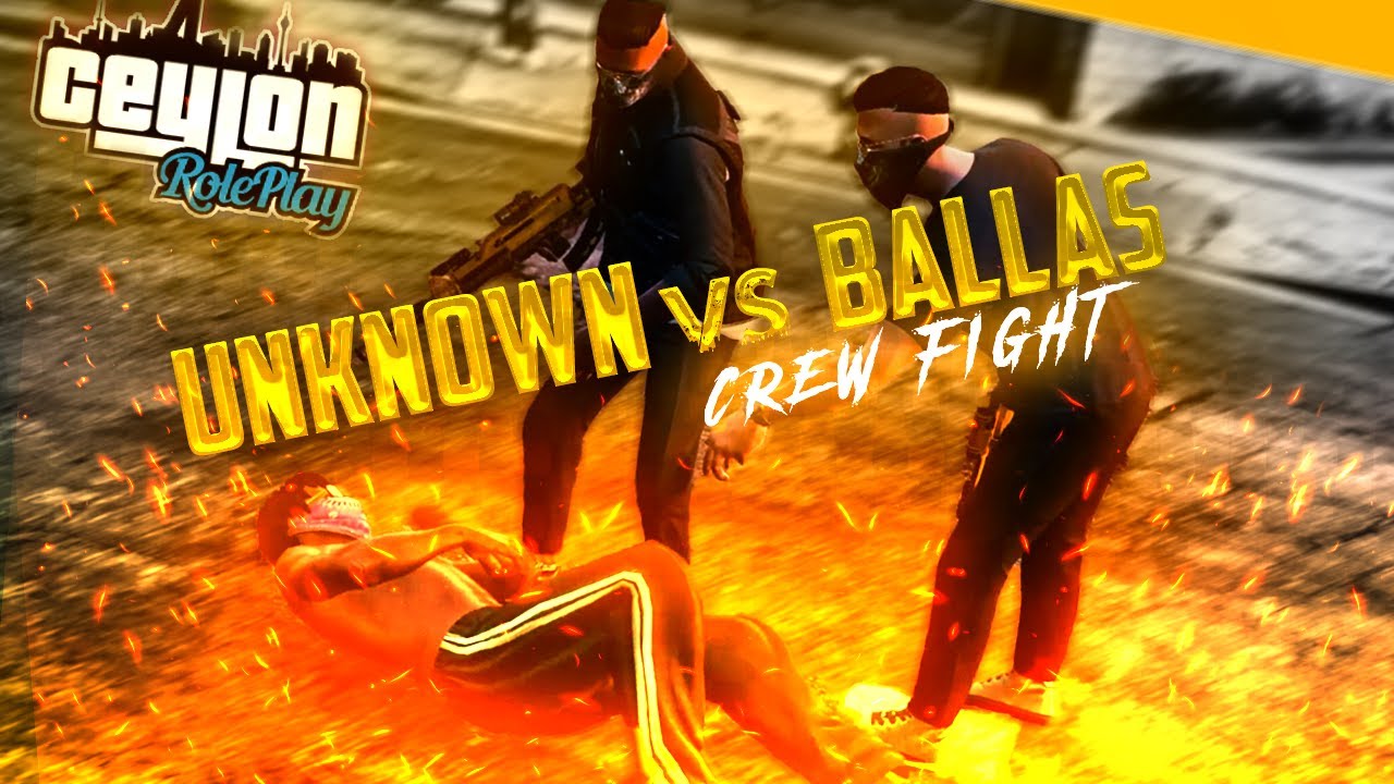 🖤6 vs 💜7 Unknown Vs Ballas Crew Fight Ceylon RP #ceylonroleplay #ballas #roleplay #crew #gangwar