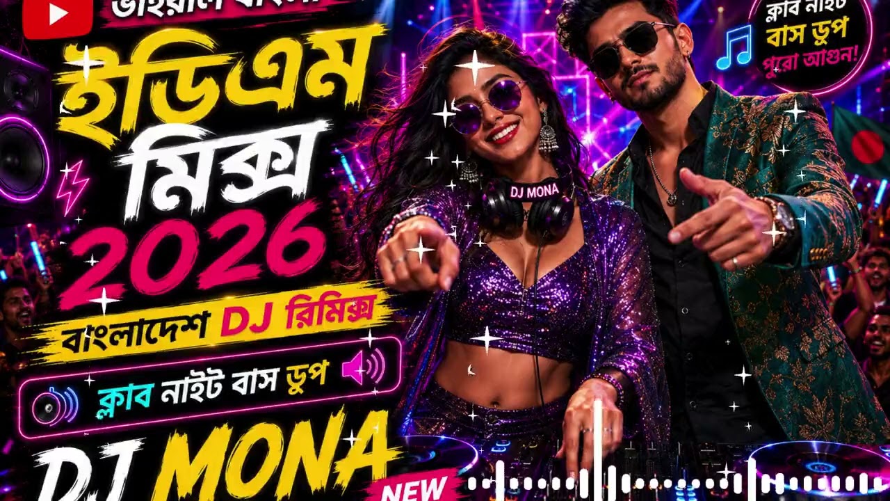 Viral Bangla EDM Mix 2026 🚀 Bangladesh DJ Remix | Club Night Bass Drop | DJ MONA NEW