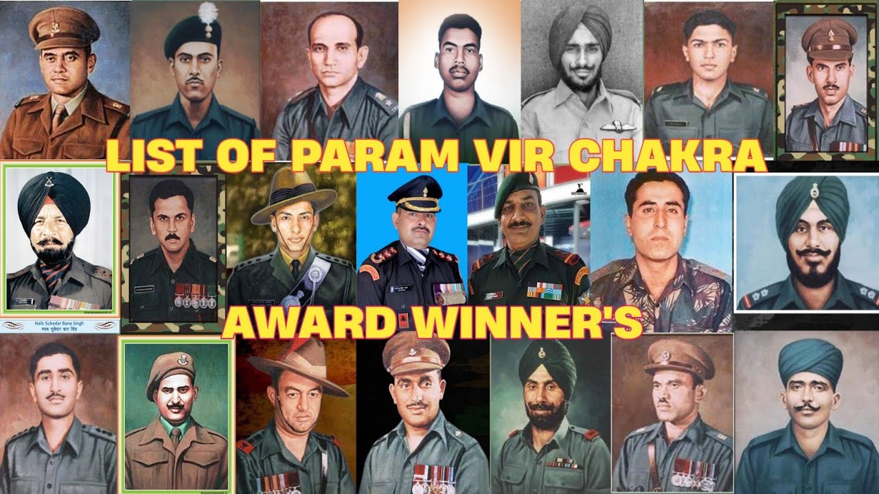 List Of 21 Param Vir Chakra Winners | Real Hero's Of India