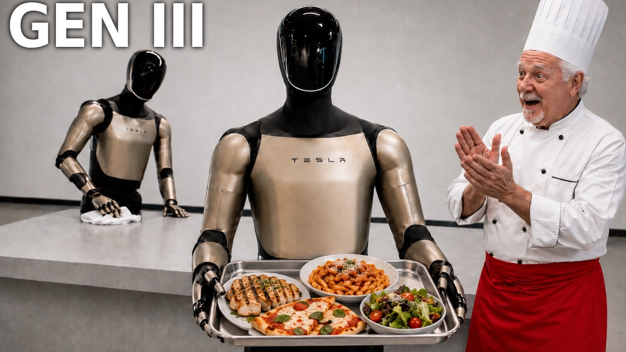 Tesla Bot Gen 3: удивительная готовка и уборка всего дома!