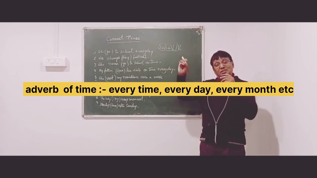 How to identify the  present  simple tense. It is for all classes.( कैसे  पहचाने ) 