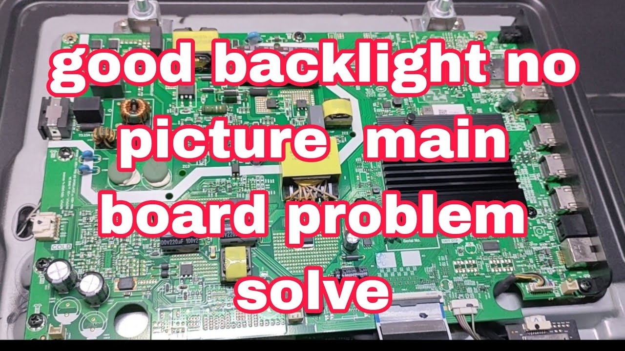 SKYWORTH 55 ANDROID TV TURNING ON GOOD BACKLIGHT  NO PICTURE