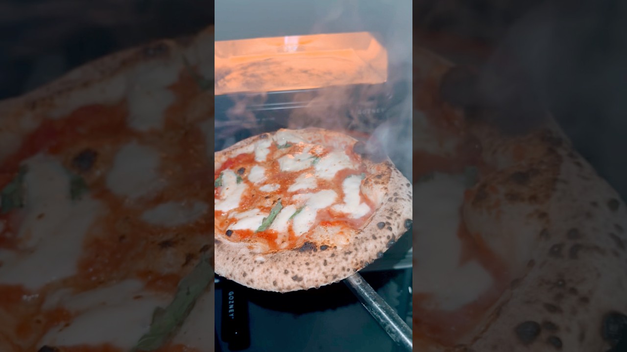 I used my Gozney Roccbox for the first time😍🍕🔥 #pizza #margherita #capricciosa  #gozney #roccbox