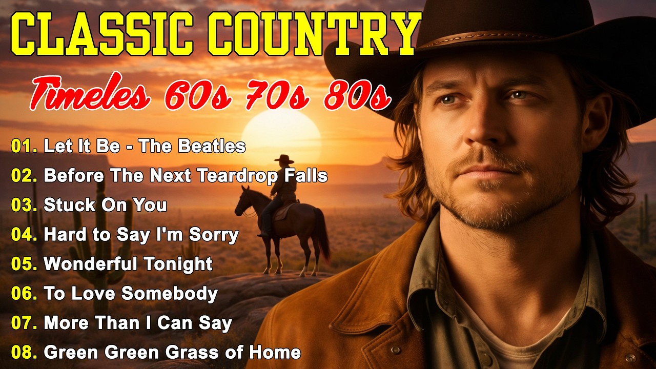 Let It Be, Before The Next Teardrop Falls 🔥 Classic Country Music Timeless 60s 70s 80s