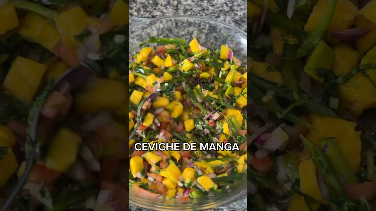 Ceviche de Manga : Uma Salada Tropical Deliciosa #ceviche #salada #manga