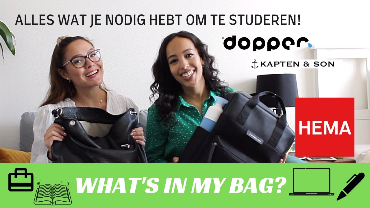 WHAT'S IN MY (SCHOOL)BAG? 🎒 WAT KOOP JE ALS JE GAAT STUDEREN? | BESPREEKBAAR