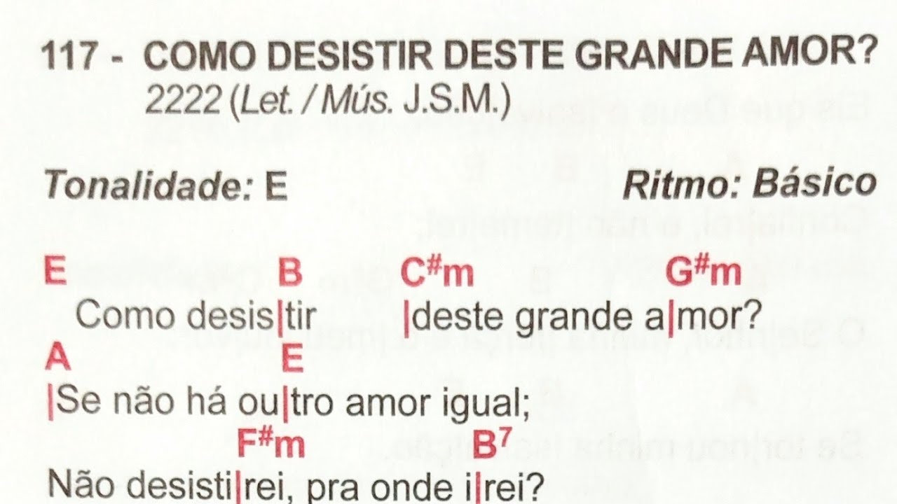 LOUVOR 117- Como desistir deste grande amor - #igrejacristamaranata #cifrasfaceis #auladeviolao #273