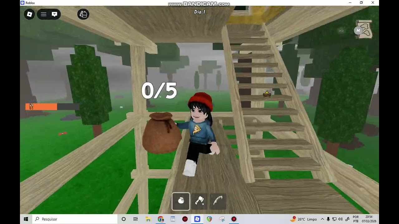 jogando 99 noites na florestaaa (atualização de gato)