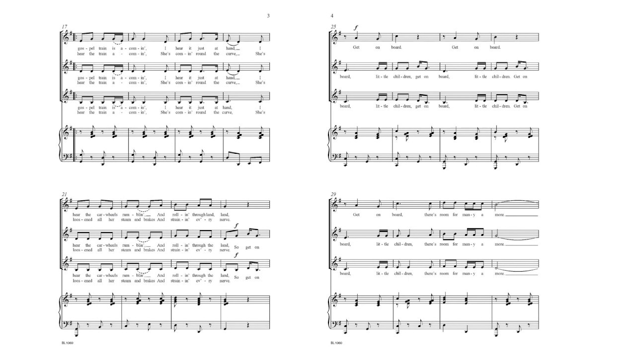 The Gospel Train (BL1060) arr. Lon Beery