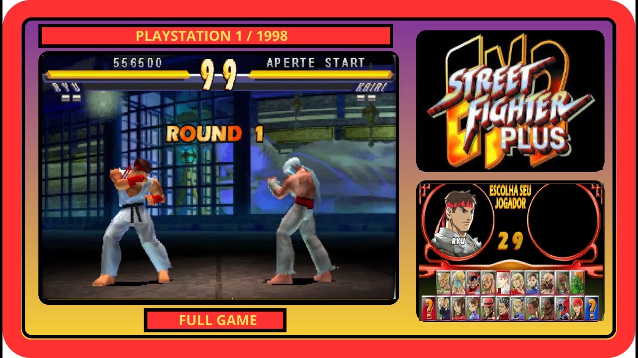 STREET FIGHTER EX2 PLUS - [ PS1 / 1998 ]  - 💥RYU💥 FULL GAMEPLAY