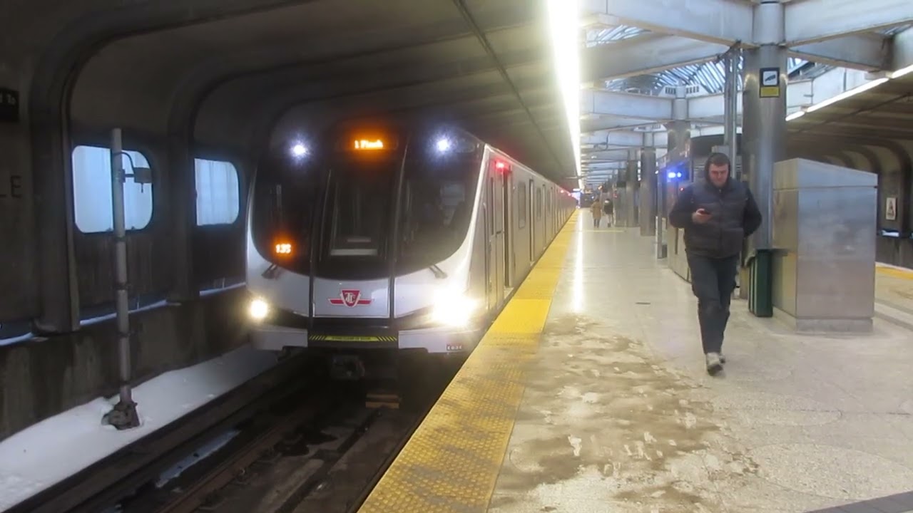 TR 5951-5956 arriving and departing Yorkdale Station