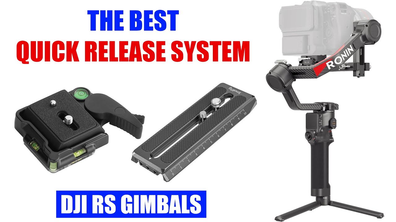 Best Quick Release System for DJI Gimbal [ RS 4, RS 3, RS 2 ] SmallRig Manfrotto Plate + Oben QRA-R2