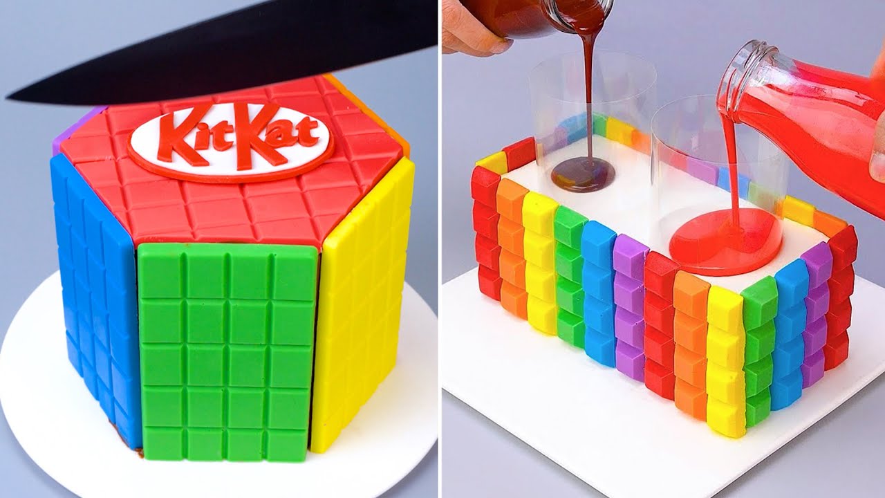 🍫Kue KITKAT🍫 Video Menghias Kue Cokelat Buatan Sendiri🍰 Resep Dekorasi Kue yang Lezat💯Kue Termanis