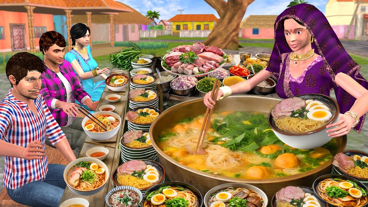 ठंड में गरमा गरम कोरियाई रेमन नूडल्स वाली Korean Ramen Noodles | Hindi Kahaniya