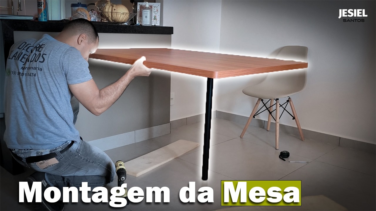 Fazendo uma escrivaninha com uma Mesa | Móveis Planejados | Marcenaria
