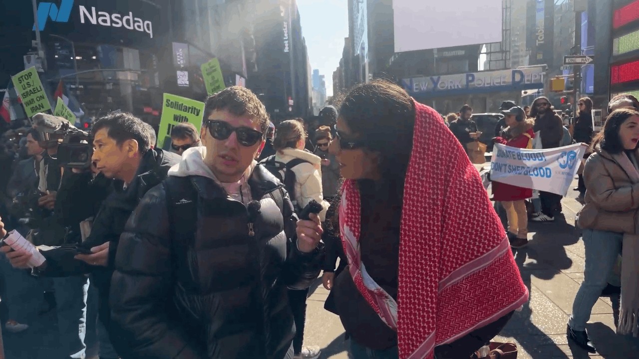 Live at the Hands Off Iran Protest in NYC