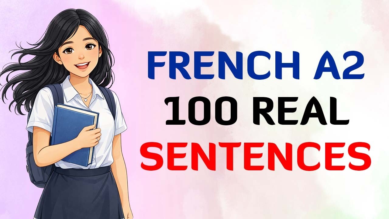 Learn French with 100 Real Sentences (A2) | French Listening Practice for Beginners