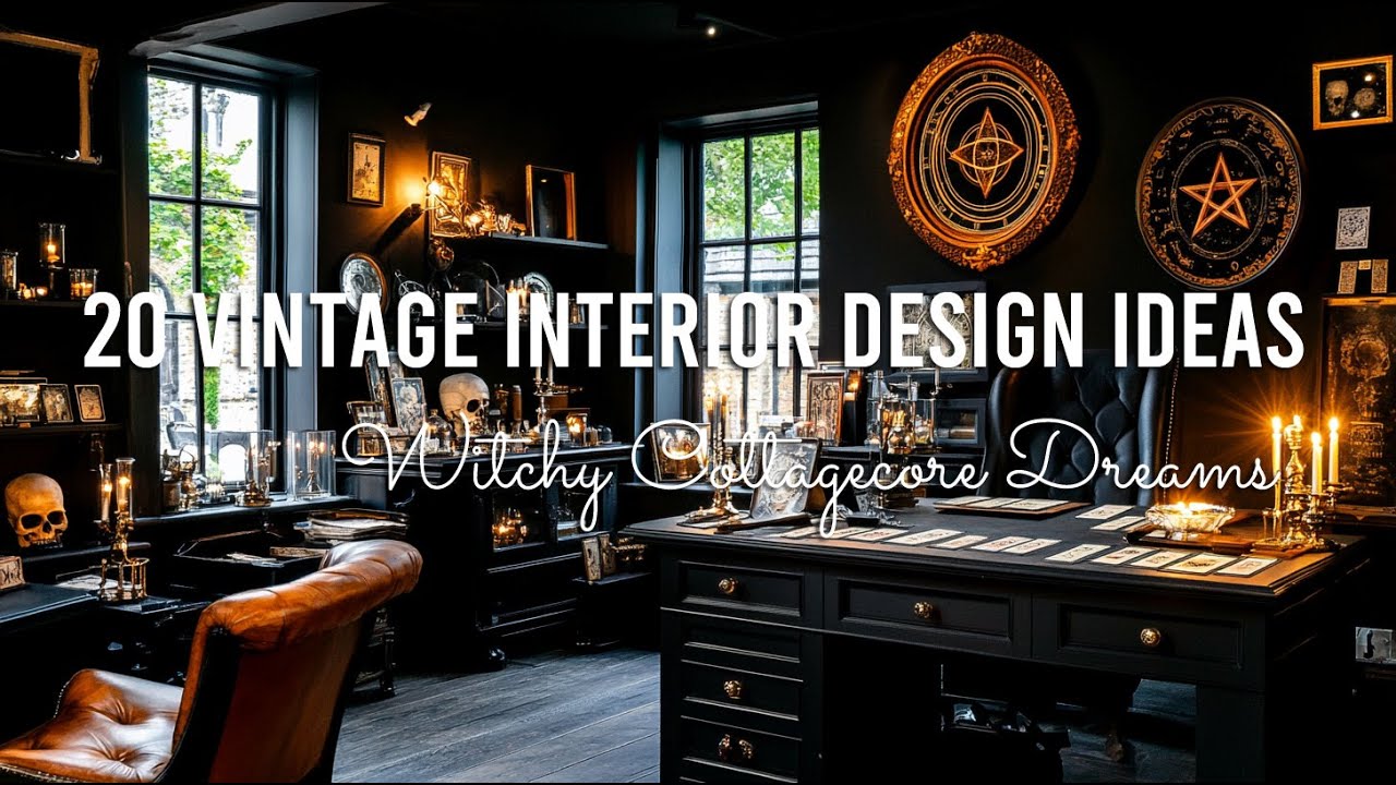 🌞 Witchy Cottagecore Dreams: 20 Vintage Interior Design Ideas 💖