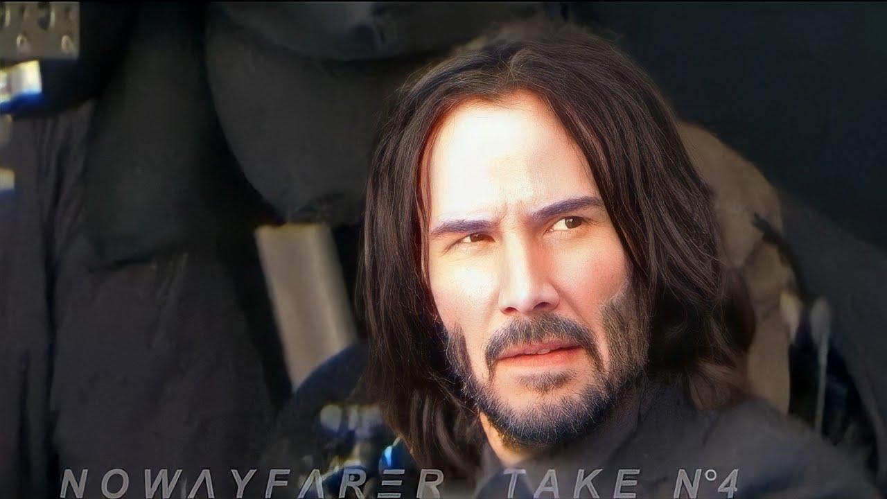JOHN WICK 4 ✏️ BTS 📽️ Keanu Reeves' BURST OF JOY after takes N°4 & 8. Paris, Eiffel Tower 25.10.2021