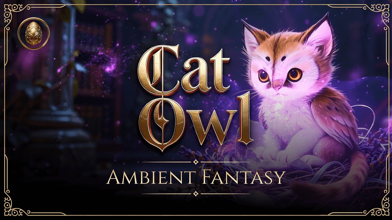Arcane Cat Owl Egg & Library Fantasy ambience • Unlock Subconscious Truth | 741Hz