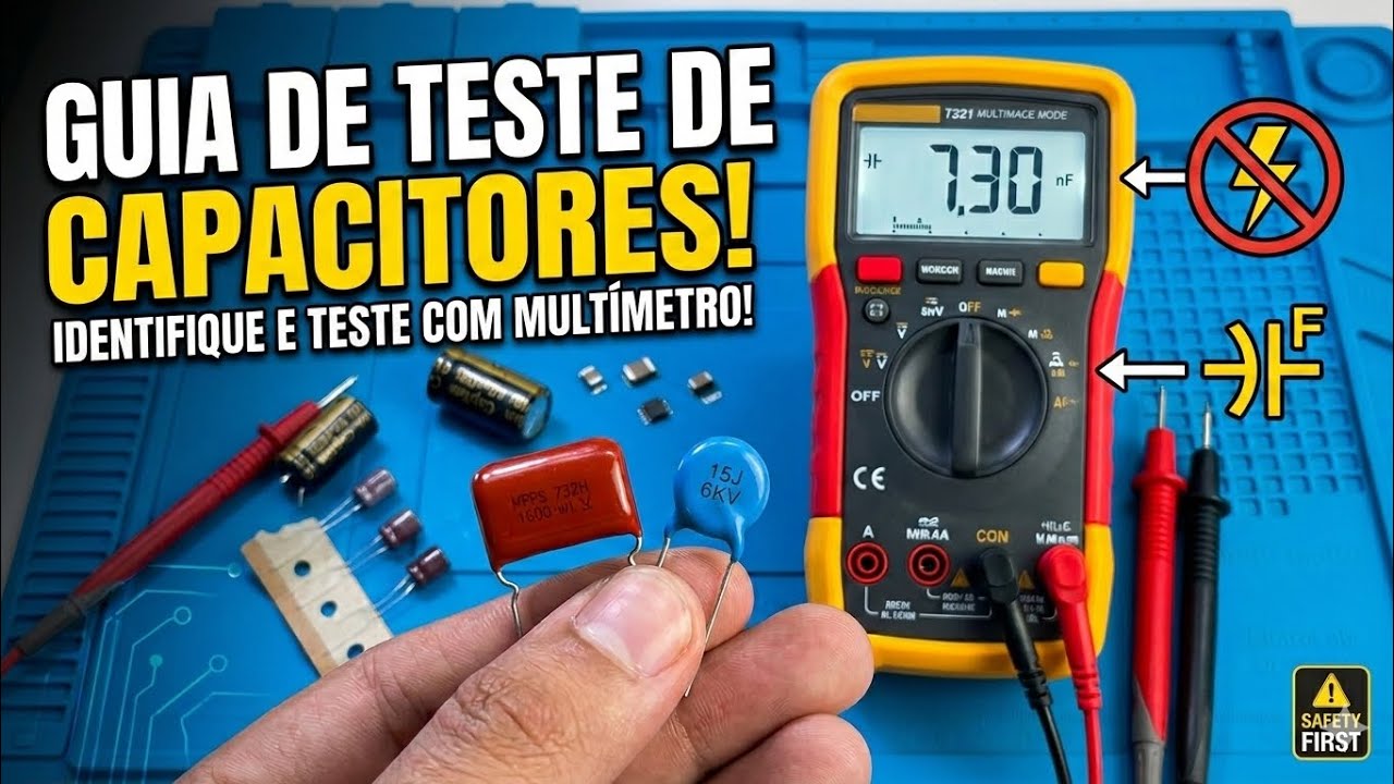 Teste de Capacitores: O que eles NÃO te contam (Eletrolítico, Cerâmico e MPPS) 🤫