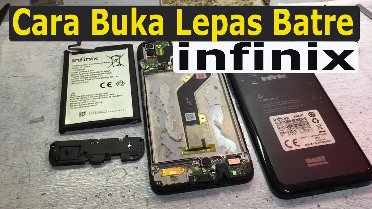 Cara buka Tutup Dan Lepas Batrai Infinix SMART 5 X657C