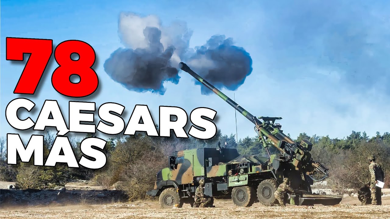 Nexter fabricará 78 sistemas de artillería autopropulsada Caesar para Ucrania en 2024
