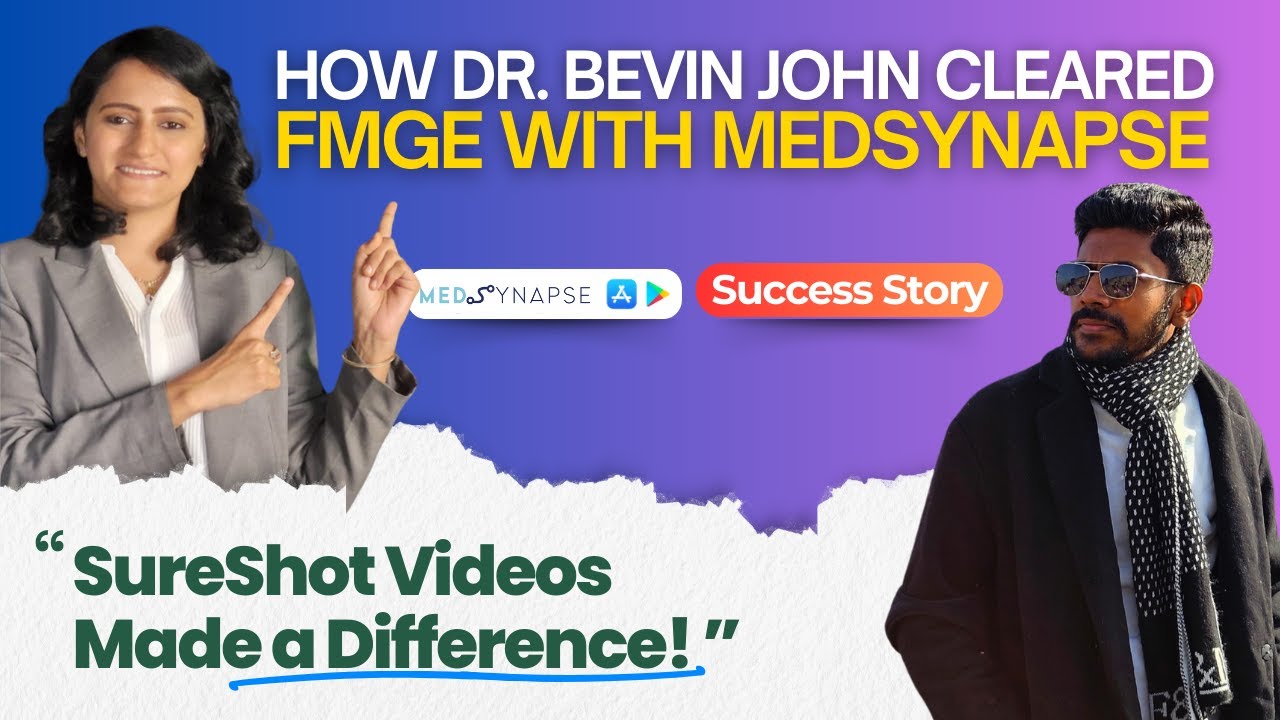 How Dr. Bevin John Cleared FMGE with Medsynapse: Tips & Strategies! #fmgepreparation #medsynapse