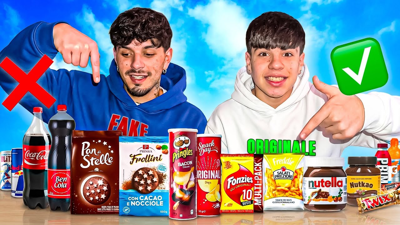 INDOVINA il Cibo REAL vs FAKE da Bendato!🍪😋