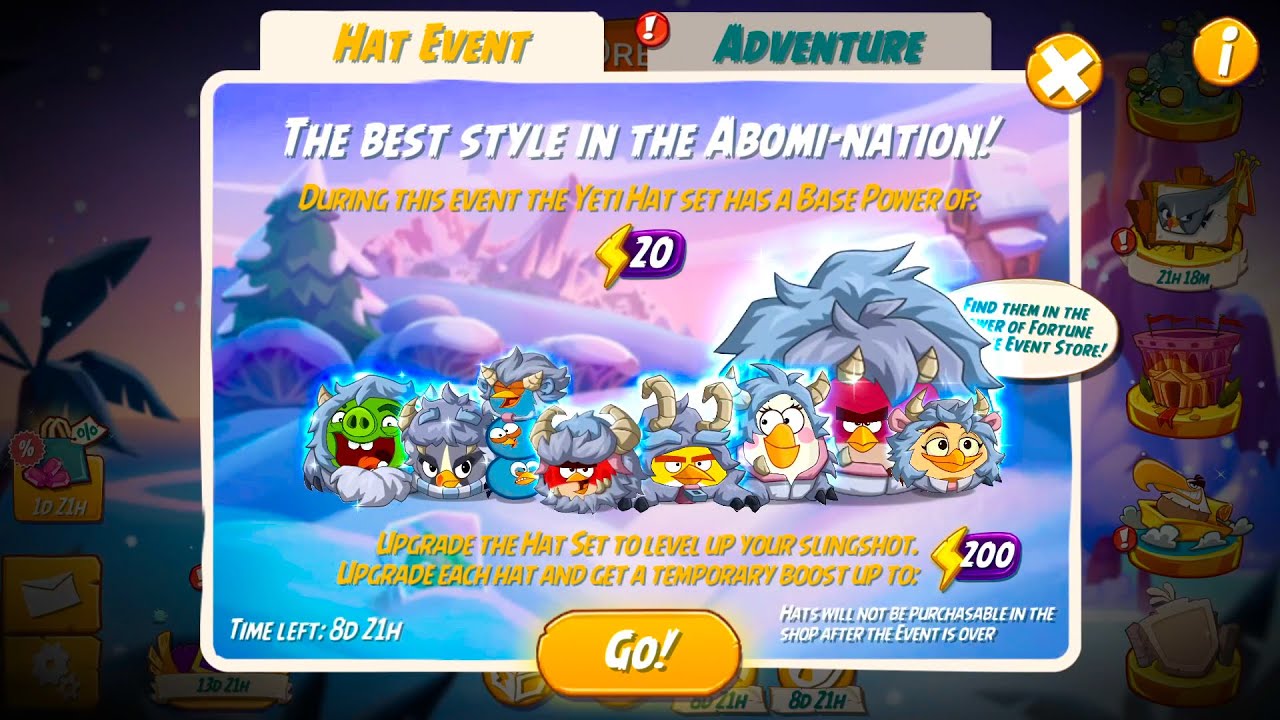 Unlock The Yeti Hat Set | Angry Birds 2 Tower of Fortune 2025
